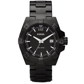 Horlogeband Fossil AM4234 Roestvrij staal (RVS) Zwart 22mm